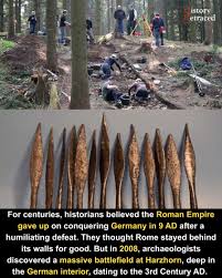 ⚔️ Harzhorn: The Battle That Shouldn't Exist 🪓 Amateur metal detectorists  found Roman artifacts on a hill in Lower Saxony, Germany, leading to a  massive excavation. 🦾 Thousands of items were found,