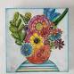 Creative Collage Bowl of Flowers