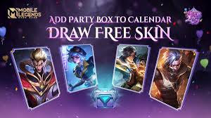 It's the dream of every mobile legends player to have the coolest skins of their favorite heroes! Mobile Legends Bang Bang On Twitter The Party Box Event Returns Add Party Box To Your Calendar On Feb 6 And Log In On Feb 13 For A Chance To Join The
