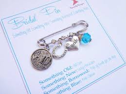 Bridal Charm Pin Something Old New Borrowed And Blue Lucky Charm Old New Borrowed Blue Bridal Gifts Something Old