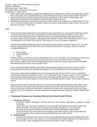 Beberapa ahli mendefinisikan manajemen strategi atau manajemen strategik ini sebagai seni atau ilmu pengetahuan dalam merumuskan, mengimplementasikan, serta evaluasi terhadap berbagai keputusan lintas fungsional yang memungkinkan sebuah organisasi untuk mencapai tujuan. Jawaban Tugas 1 Perencanaan Pemasaran
