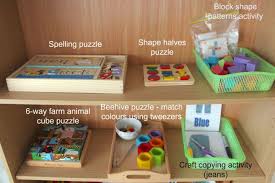 Our Montessori Inspired Activity Shelf 3 5 Year Old Activities Montessori Montessori Toddler