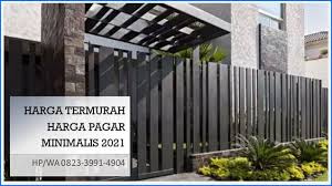 Daftar harga pasang pagar minimalis desain modern terbaru 2021. 0822 5760 0433 Jasa Pembuatan Pagar Jember Jemberpagar Twitter