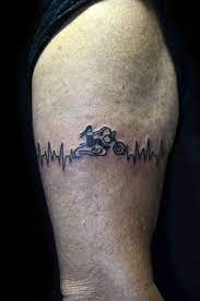 Motorcycle Heartbeat Tattoo Heartbeat Tattoo Tattoos Tattoo Quotes