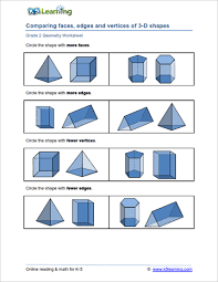 Preschool and kindergarten shapes printable worksheets for teachers and homeschool parents. 2nd Grade Geometry Worksheets K5 Learning