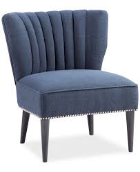 Kenzie Fabric Accent Chair Quick Ship Furniture Macy S Blue Accent Chairs Fabric Accent Chair Wicker Dining Chairs