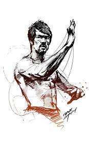 2d Digital Sketch Painting Art Digital Art Illustration Bruce Lee Art Bruce Lee Martial Arts
