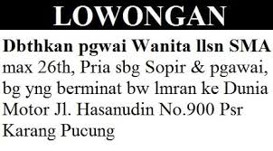 Iklan baris merupakan salah satu jenis iklan yang sering dijumpai di koran. Iklan Baris Adalah Pengertian Ciri Contoh Gambar Lengkap
