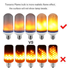 A beautiful, artificial, vivid, fire effect, with a dynamic moving flame to simulate a natural flame. Kanstar Led Flame Effect Light Bulb E26 Led Flickering Flame Light Bulbs 105pcs 2835 Led Beads