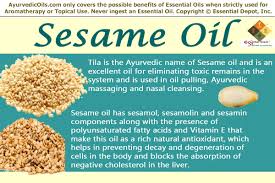 Sesame oil is a delicious and healthy fat to add to your diet. Ayurvedic Health Benefits Of Sesame Oil Essential Oil