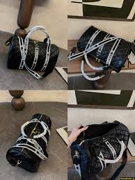 Túi Trống Du Lịch Chanel Size 50 Màu Đen - Phụ Kiện Dino