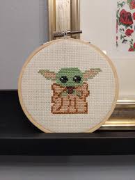 Also use our online tools and caption/border maker to chart your own text and words. A Cross Stitch My Friend Made R Babyyoda Baby Yoda Grogu Know Your Meme