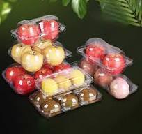 Transparent PET Plastic Container Box for Two Separate Fruit ...