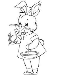 Osterhase Riecht An Blume Zum Ausmalen Ausmalbilder Malvorlagen Ostern Osterhase Kindergarten Osterei In 2020 Ausmalen Osterhase Malen Osterhase