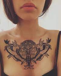 Tribal Tattoo Ideas For Shoulder And Chest Tattoos For Women Chest Tattoos For Women Tattoos For Women Chest Piece Tattoos