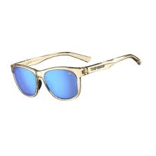Tifosi Swank Golden Ray Frame Sky Blue Mirror Lens Sunglasses