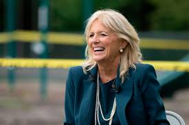 Hearst said on her website the message of unity was her main inspiration. Jill Biden Reprised Her Inauguration Dress For Her First Address To Congress With A Twist Glamour