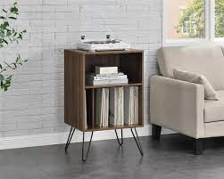 Brown oak, walnut, white, blue/white. Concord Turntable Stand In 2020 Furniture Record Player Sofa End Tables