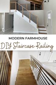 In prep for our addition i built this railing to get the project list started. Modern Farmhouse Diy Staircase Railing Ana White