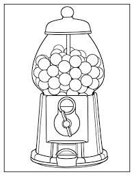The i spy with my little eye animals worksheets can be completed with crayons, markers, colored pencil, gel pens, or any other writing utencil your child enjoys using. Gumball Machine Coloring Pages Coloring Home