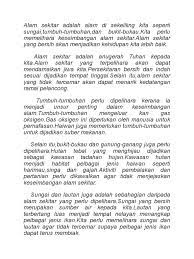 Dalam hal ini, ibu bapa memainkan peranan yang sangat penting. Karangan Alam Sekitar