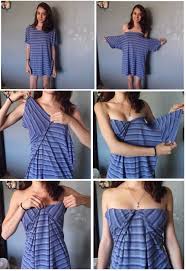 Subtle tee shows you how to make a simply pretty tank top using a plain shirt and a lace doily, without having to sew! Diy Turn Shirts Into No Sew Dresses Diy Fashion Clothing Shirt Dress Diy Fashion Hacks Clothes