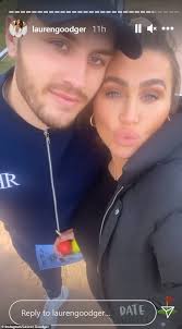 The buff star, who famously dated katie price, says he is very content in life after starting a relationship with lauren, 34. Pregnant Lauren Goodger Looks Smitten With Beau Charles Drury As They Enjoy Miniature Golf Todayuknews