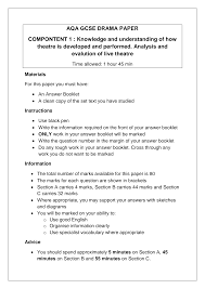 Https Www Stcuthberts Com Media 4339 Gcse Drama Past Paper 3 Pdf