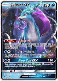 Suicune Gx Custom Pokemon Card Pokemon Cards Legendary Cool Pokemon Cards Pokemon Cards