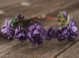 Scent & violet offers market style floral bouquets, collectible gifts, candles , native seeds, fruit and gourmet baskets, quality teas, house plants, custom designed flower arrangements , sympathy. Plum Purple Bridal Flower Crown Headpiece Wedding Flower Crown