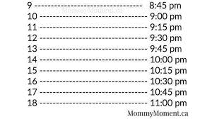 This Bedtime Chart Is Making Parents Lol