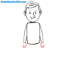 How do you draw a little boy? How To Draw A Man For Kids Easy Drawing Tutorial