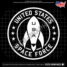 Space force now operates under the words semper supra, which is latin for just within the silver lining is a black inner border and inner region, which. Pin On Donald Trump Decals T Shirts Accessories Shopping