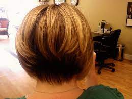 The sharp clean lines on this back view are striking. Stacked Inverted Bob Rear Bob Frisur Wellige Bob Frisuren Invertierte Bob Frisuren