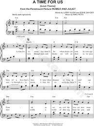 Louie louie sheet music for piano. A Time For Us Love Theme From Romeo And Juliet 1968 Sheet Music Easy Piano In A Minor Transposable Download Print Sheet Music Cello Sheet Music Recorder Sheet Music