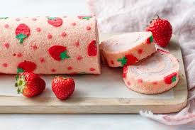 Strawberry Cake Roll Love And Olive Oil Recipe Strawberry Roll Cake Cake Roll Strawberry Cake