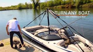 Turn a bass boat, cabin cruiser, or even a pontoon boat into a wakeboard boat with ease. Turning A Normal Boat Into A Wakeboard Boat Insanity Pylons Youtube