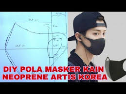 Tutorial Pola Masker Kain Neoprene Artis Korea Tanpa Mesin Diy Masker Kain Jahit Tangan Mask Pattern Youtube Jahitan Tangan Kain Jahit Pola