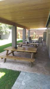 Covered Patio With Recessed Lights All From Home Depot Valley Glen Neighborhood Association California Patio