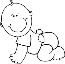 Nice Crawl Boy Baby Coloring Page Welkom Baby Geboortegeschenken Baby Jongen