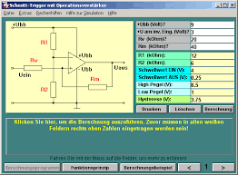 Berechnung Schmitt Trigger Mit Operationsverstarker Volkers Elektronik Bastelseiten