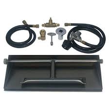 One aaa battery for burner ignition; Etco Propane Gas Fire Pit Burner Kit Wayfair