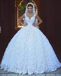 Princess Ball Gown Wedding Dress With 3d Florals Ball Gown Wedding Dress Ball Gown Wedding Dress Princess Wedding Dresses Gown Wedding Dress