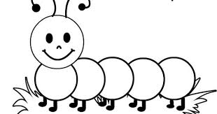 Gambar mewarnai hitam putih kartun. Gambar Kartun Ulat Bulu Hitam Putih