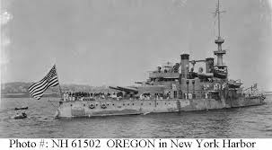 Battleship Oregon The Spanish American War American War Battleship