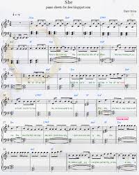 Harry Styles She Piano Sheet Music Style Lyrics Piano Sheet Music Piano Music Notes
