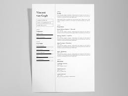 Vincent Van Gogh Free Creative Resume Cv Template Ai Cv Template Creative Resume Templates