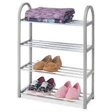 For this class of shoe collector, and independent closet for shoes and other accessories is very appealing. Whitmor 4 Tier Compact Shoe Rack Gray Target
