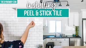 Maybe you would like to learn more about one of these? How To Install Peel And Stick Tile Backsplash Because It S So Easy Youtube
