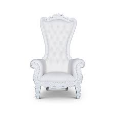 Mahogany queen anne arm chair, white upholstered. Throne Chair Queen Chair White White